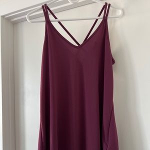 Daniella Burgundy/Wine Tank Top